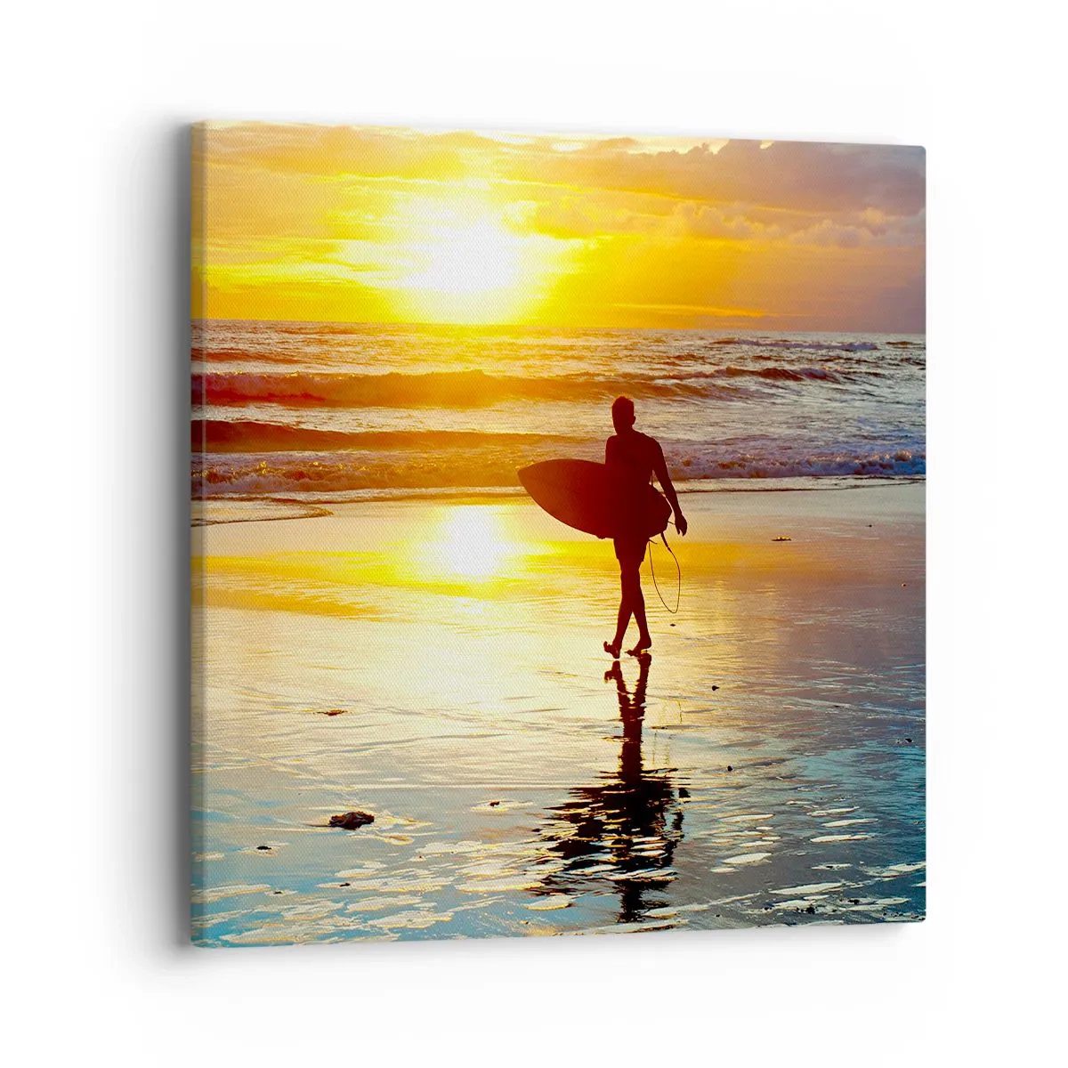 Canvastavla - Bild på duk - Kämpes återkomst - 40x40 cm