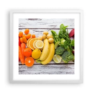 Affisch i vit ram - Räcker det inte? - 40x40 cm