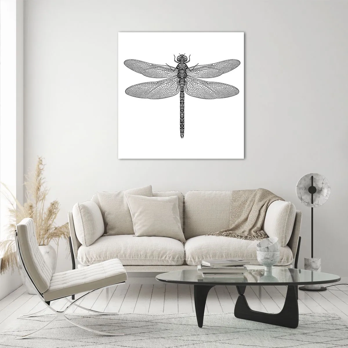 Glastavla - Bild på glas - Precision i naturen - 30x30 cm