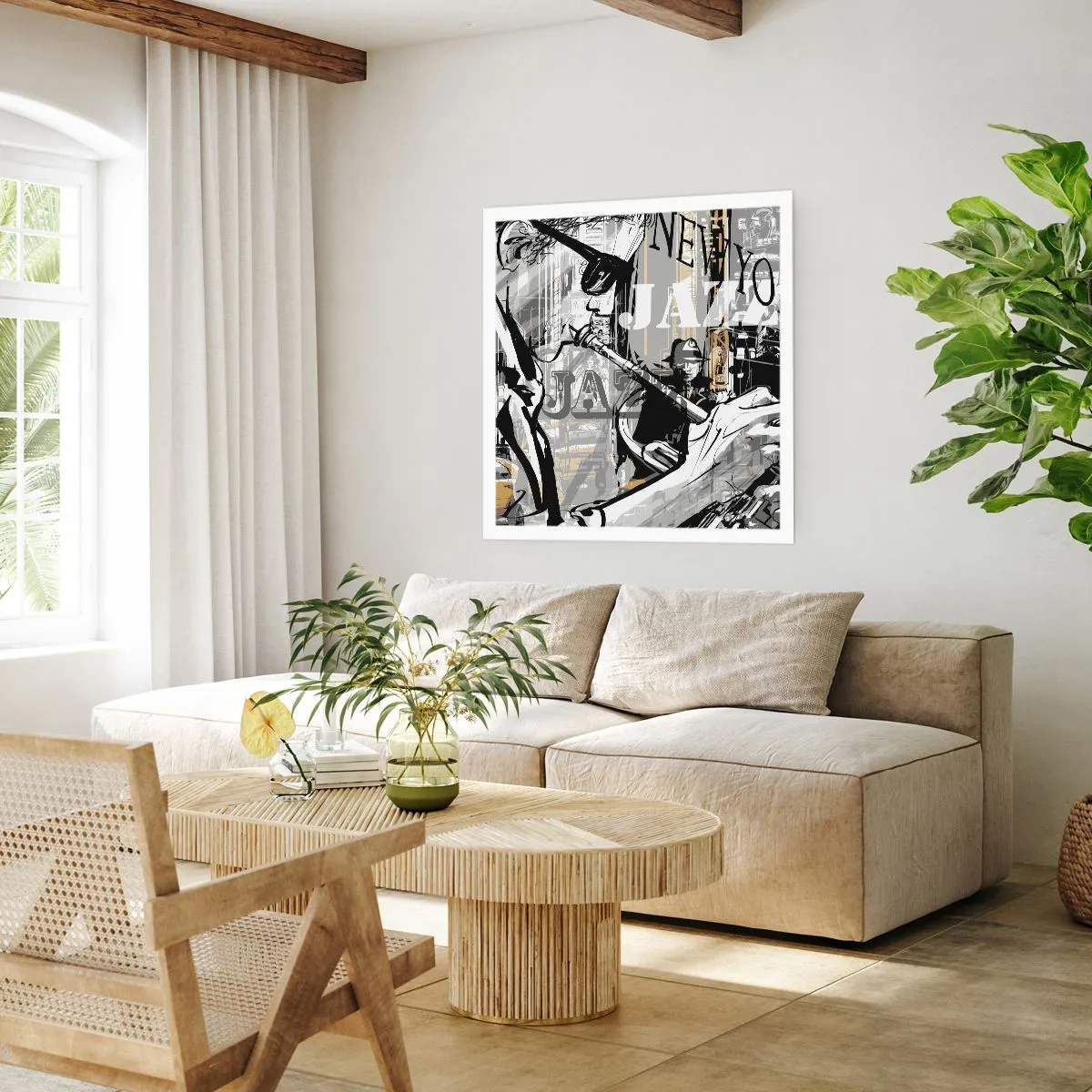 Affisch - I New Yorks rytm - 60x60 cm