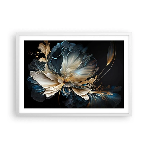 Affisch i vit ram - Sagolik ormbunksblomma - 70x50 cm