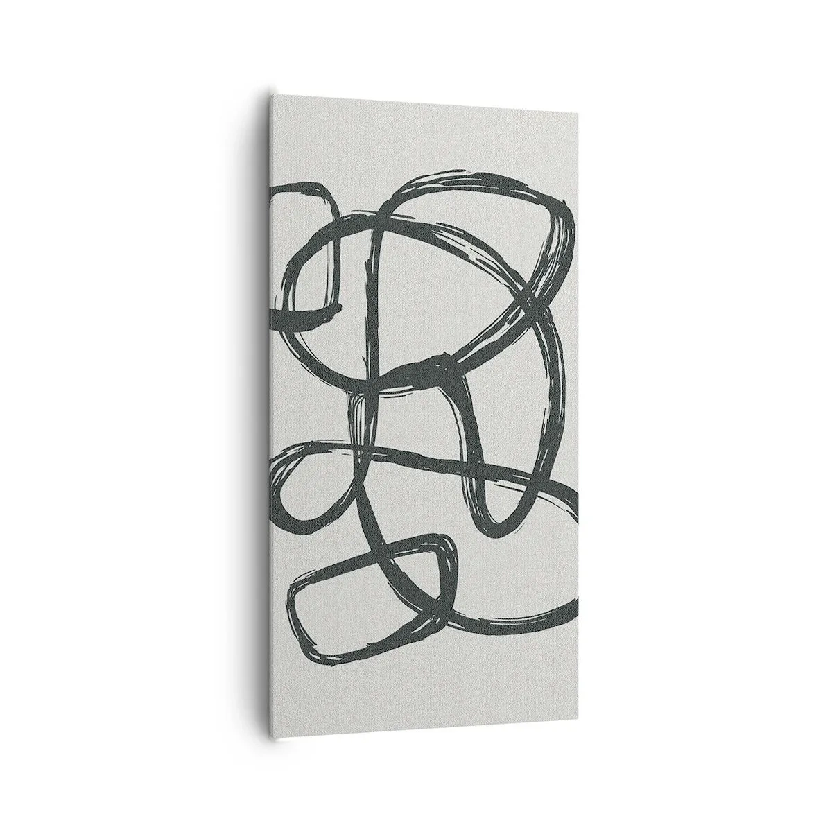 Canvastavla - Bild på duk - Loopad abstraktion - 65x120 cm