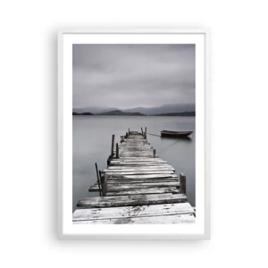 Affisch i vit ram - Imorgon kan du ge dig iväg - 50x70 cm
