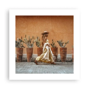 Affisch - I hippiestil - 40x40 cm