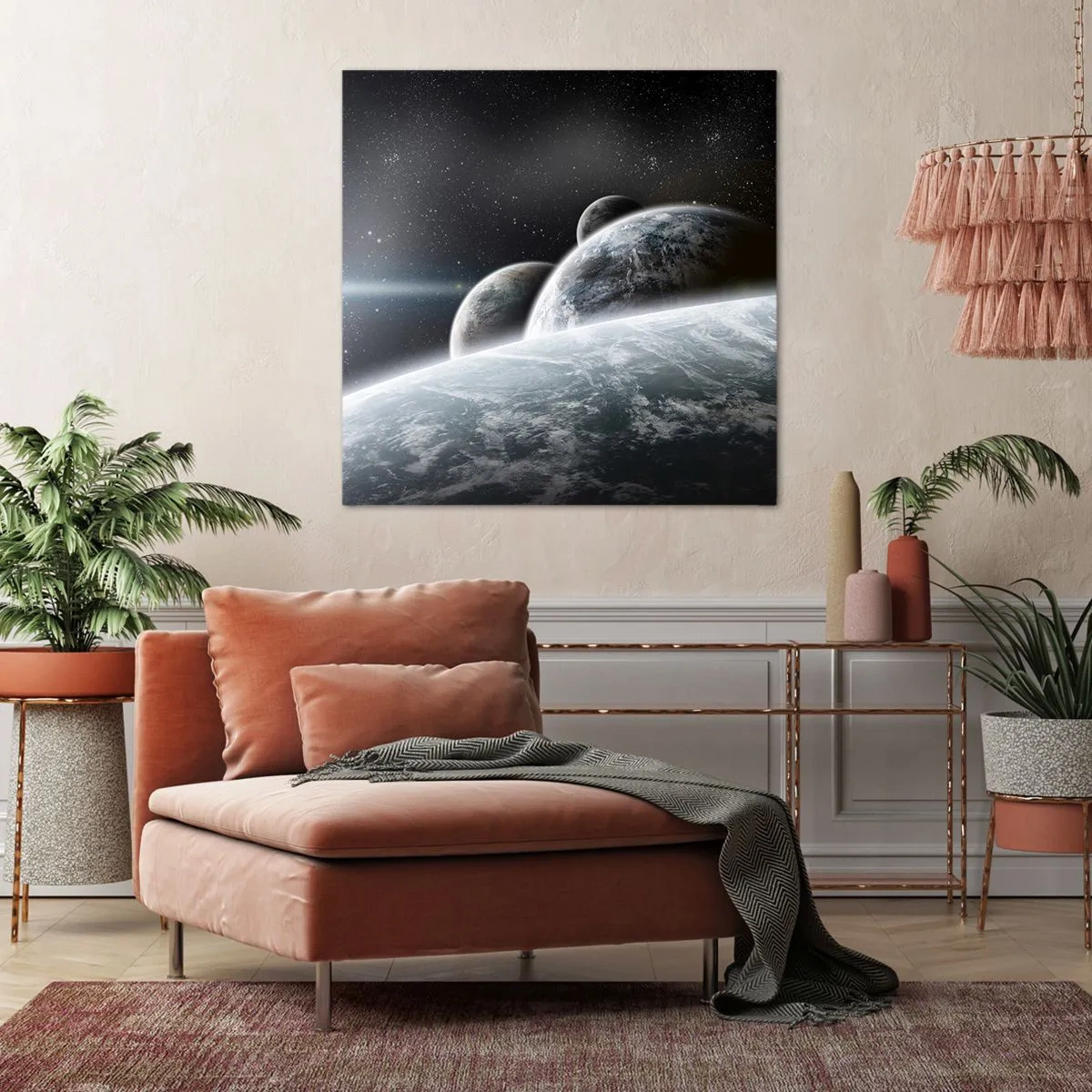 Canvastavla - Bild på duk - Sfärers rymdmusik - 30x30 cm
