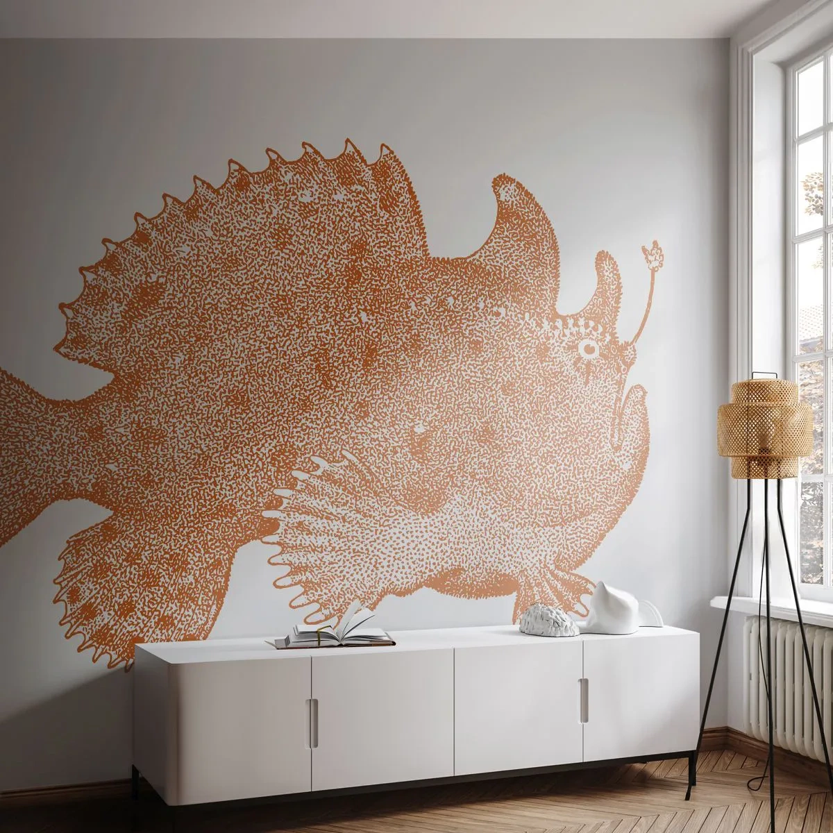 Fototapet Standard Eco - Och ändå en fisk - Havsfisk, Hav, Seaside - 150x105 cm