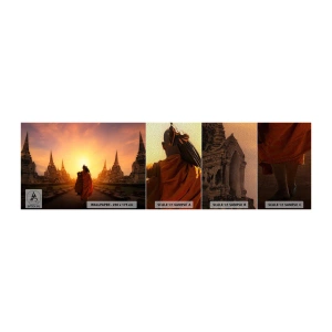 Provbit av fototapet Premium Sand - I lugn genom evigheten - Thailand, Buddhism, Tempel - 100x30 cm