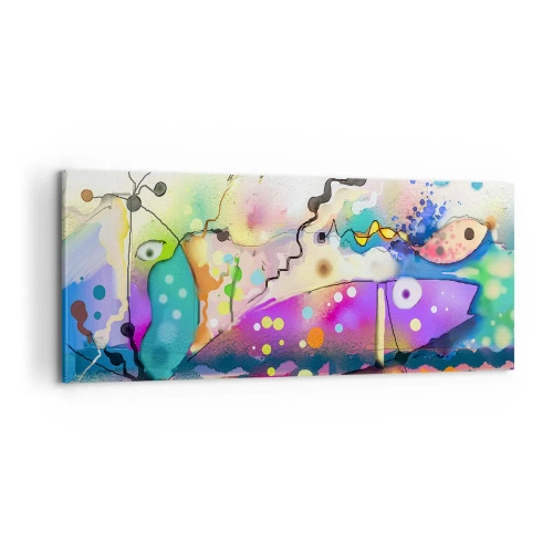 Canvastavla - Bild på duk - Det saknas ord! - 100x40 cm