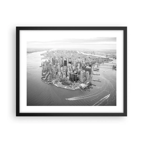 Affisch i svart ram - Hur man inte älskar? - 50x40 cm