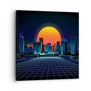 Canvastavla - Bild på duk - Vill du fortfarande till verkligheten? - 30x30 cm