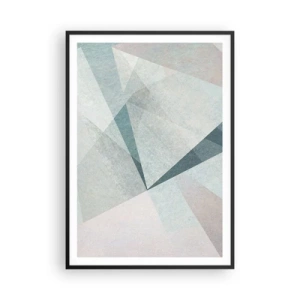 Affisch i svart ram - Lugnt trots dynamiskt - 70x100 cm