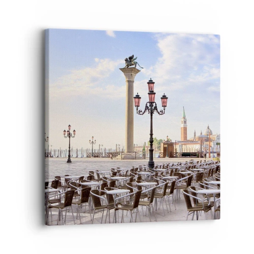 Canvastavla - Bild på duk - Välkommen, allt är färdigt - 30x30 cm