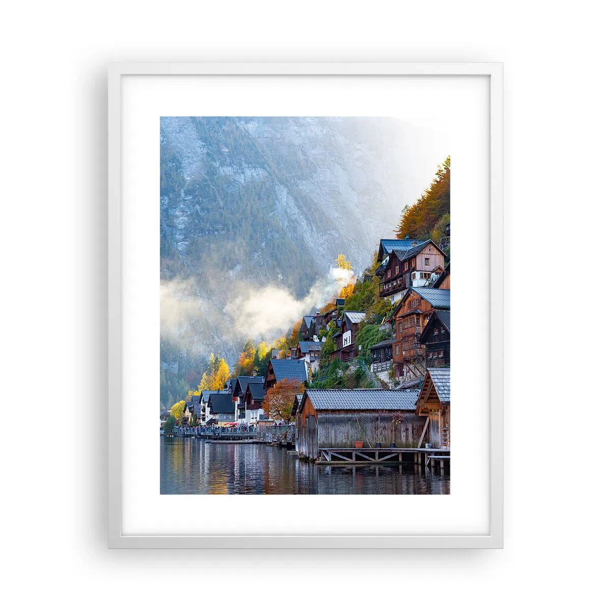 Affisch i vit ram - Alpina klimat - 40x50 cm