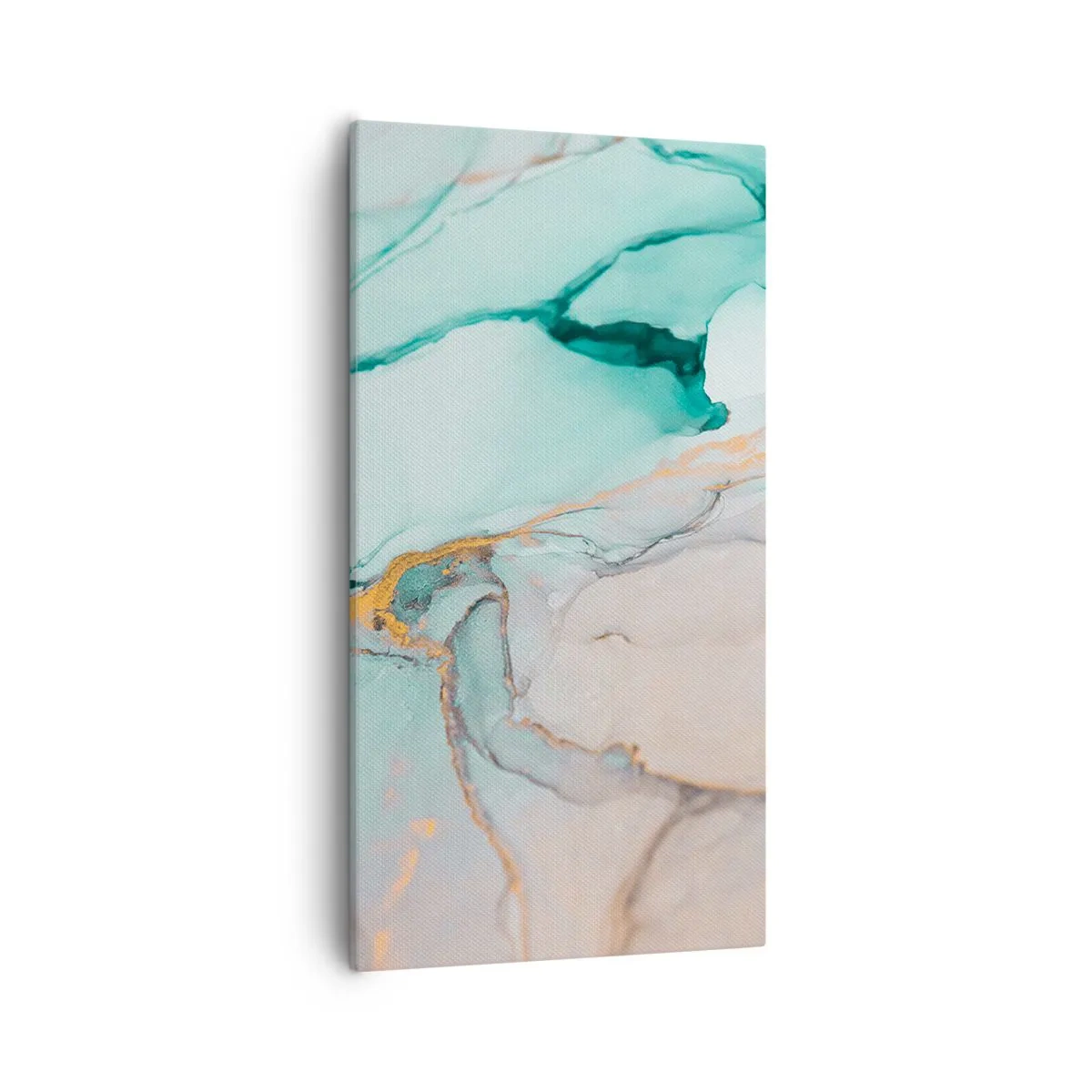 Canvastavla - Bild på duk - Formernas och färgernas dans - 55x100 cm