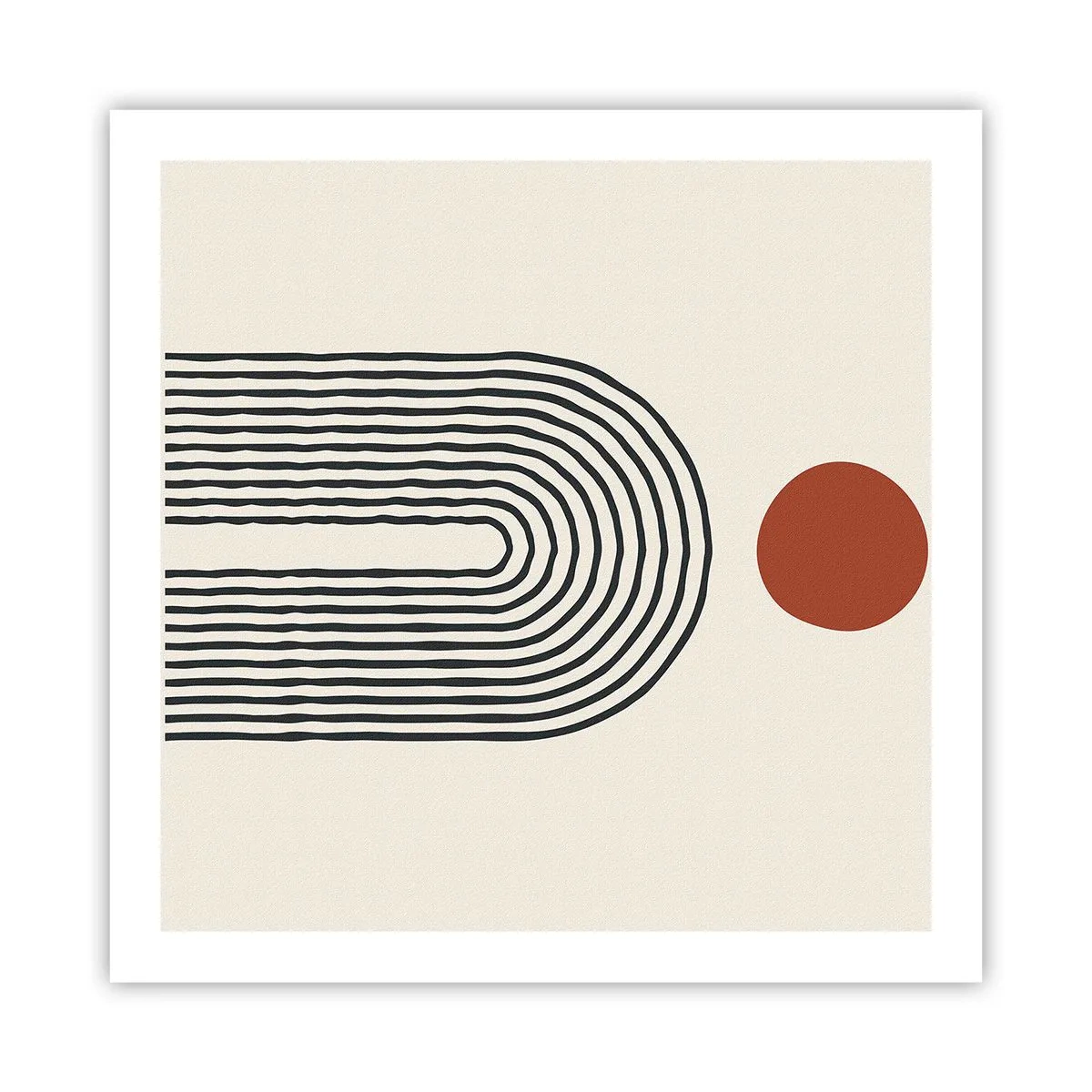 Affisch - Formernas och färgernas magnetism - 60x60 cm