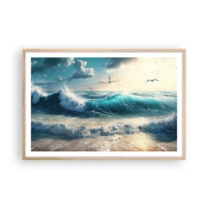 Affisch i ram av ljusek - Ljuder endast för dig - 91x61 cm