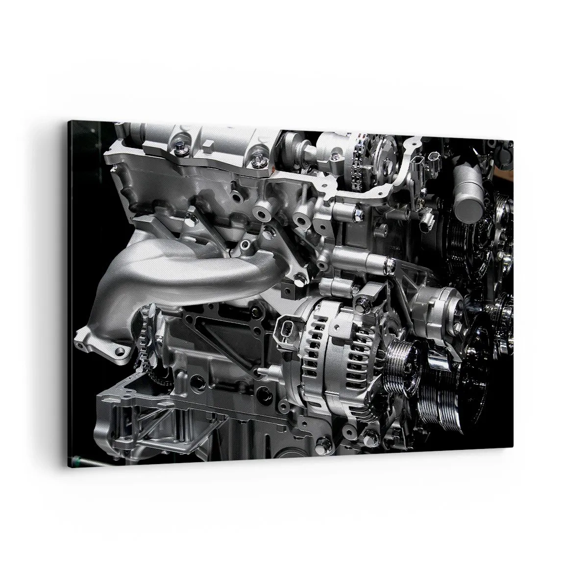 Canvastavla - Bild på duk - Stål, vacker, stark - 120x80 cm