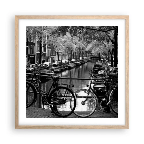 Affisch i ram av ljusek - Mycket holländsk vy - 50x50 cm