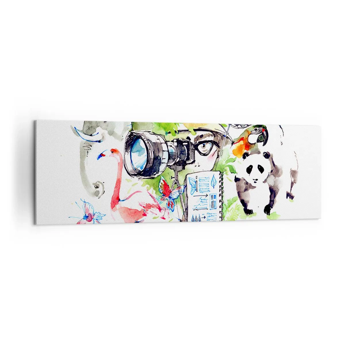 Canvastavla - Bild på duk - I resenärens objektiv - 160x50 cm