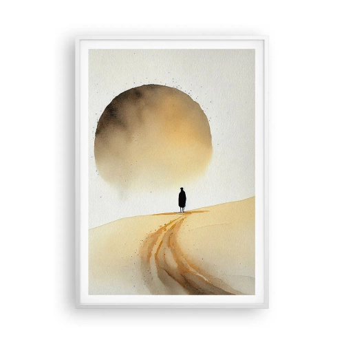 Affisch i vit ram - Alltid längtande - 70x100 cm