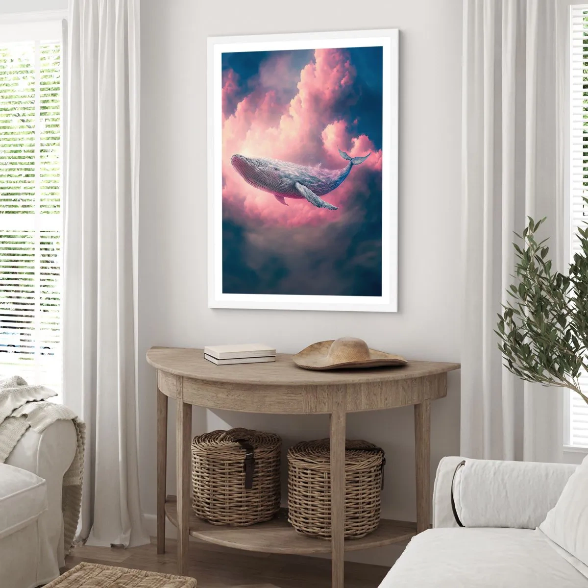 Affisch i vit ram - Torka dina ögon - 61x91 cm