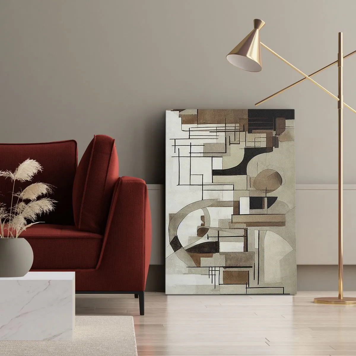 Canvastavla - Bild på duk - Stadsbild 2.0 - 50x70 cm