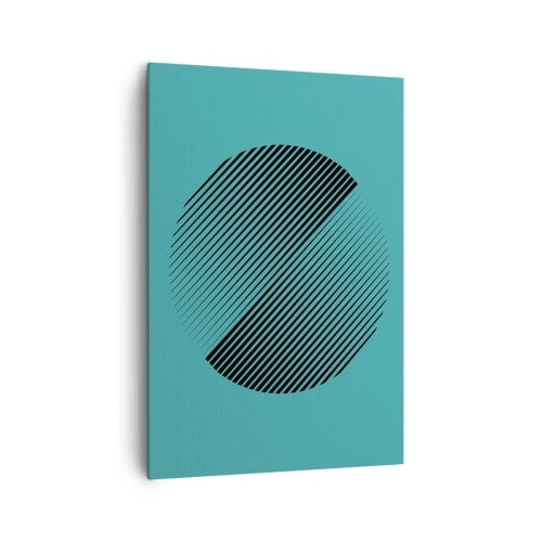 Canvastavla - Bild på duk - Cirkeln - en geometrisk variation - 70x100 cm