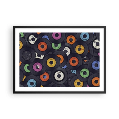 Affisch i svart ram - Klassikens färger - 70x50 cm