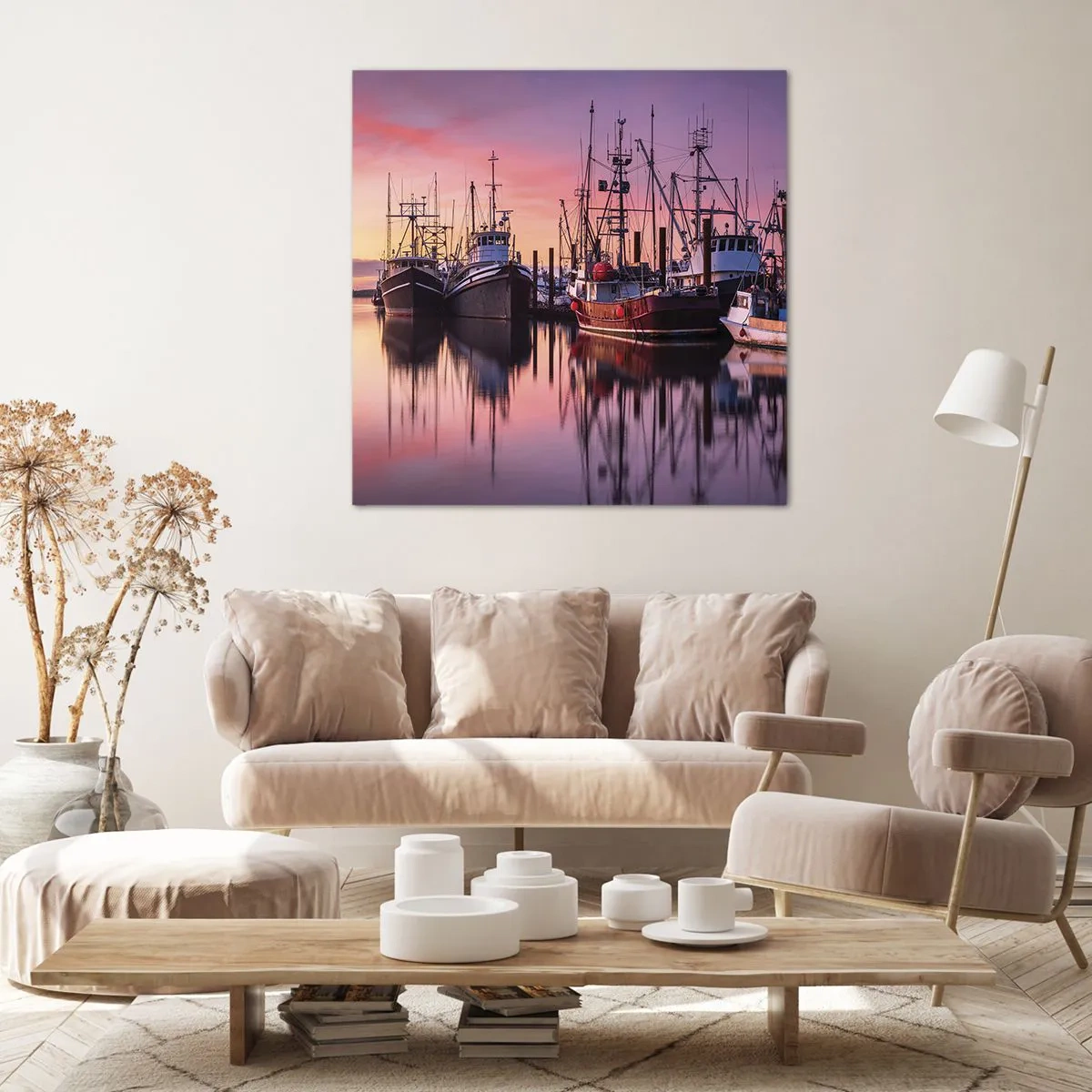 Canvastavla - Bild på duk - Inför nästa dag - 50x50 cm