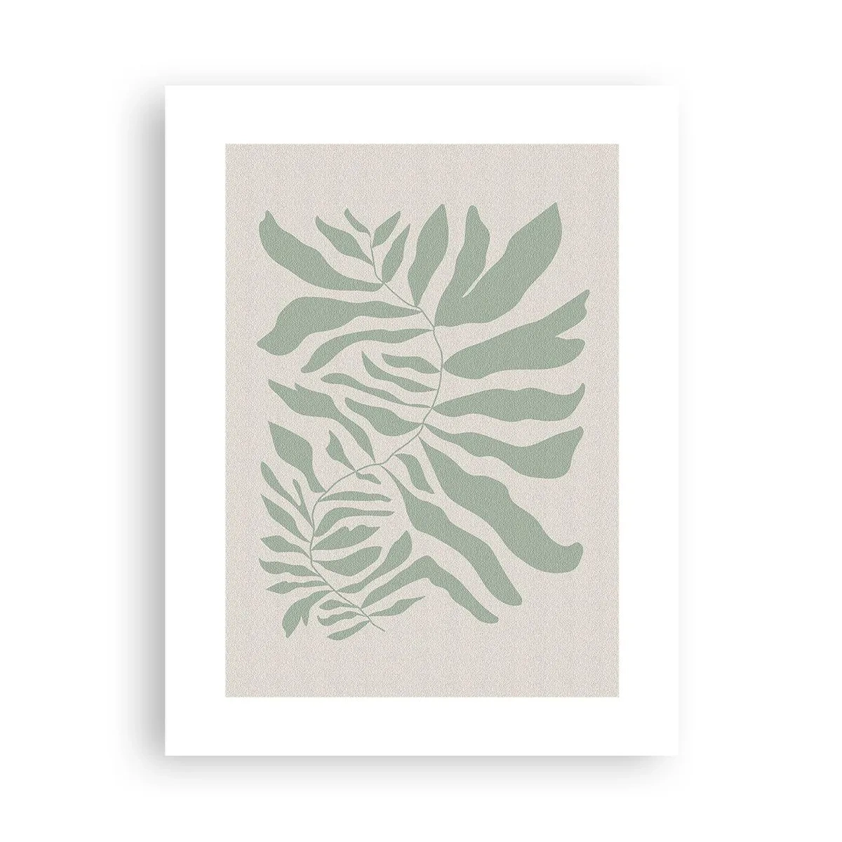 Affisch - Smaragdgrön gren - 30x40 cm