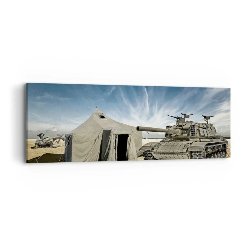 Canvastavla - Bild på duk - Militär dröm - 90x30 cm