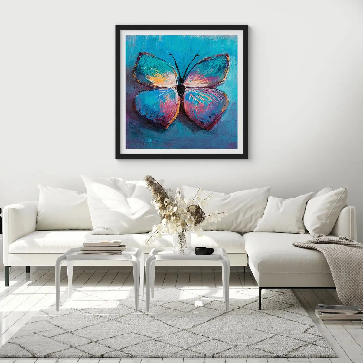 Affisch i svart ram - I full charm - 40x40 cm