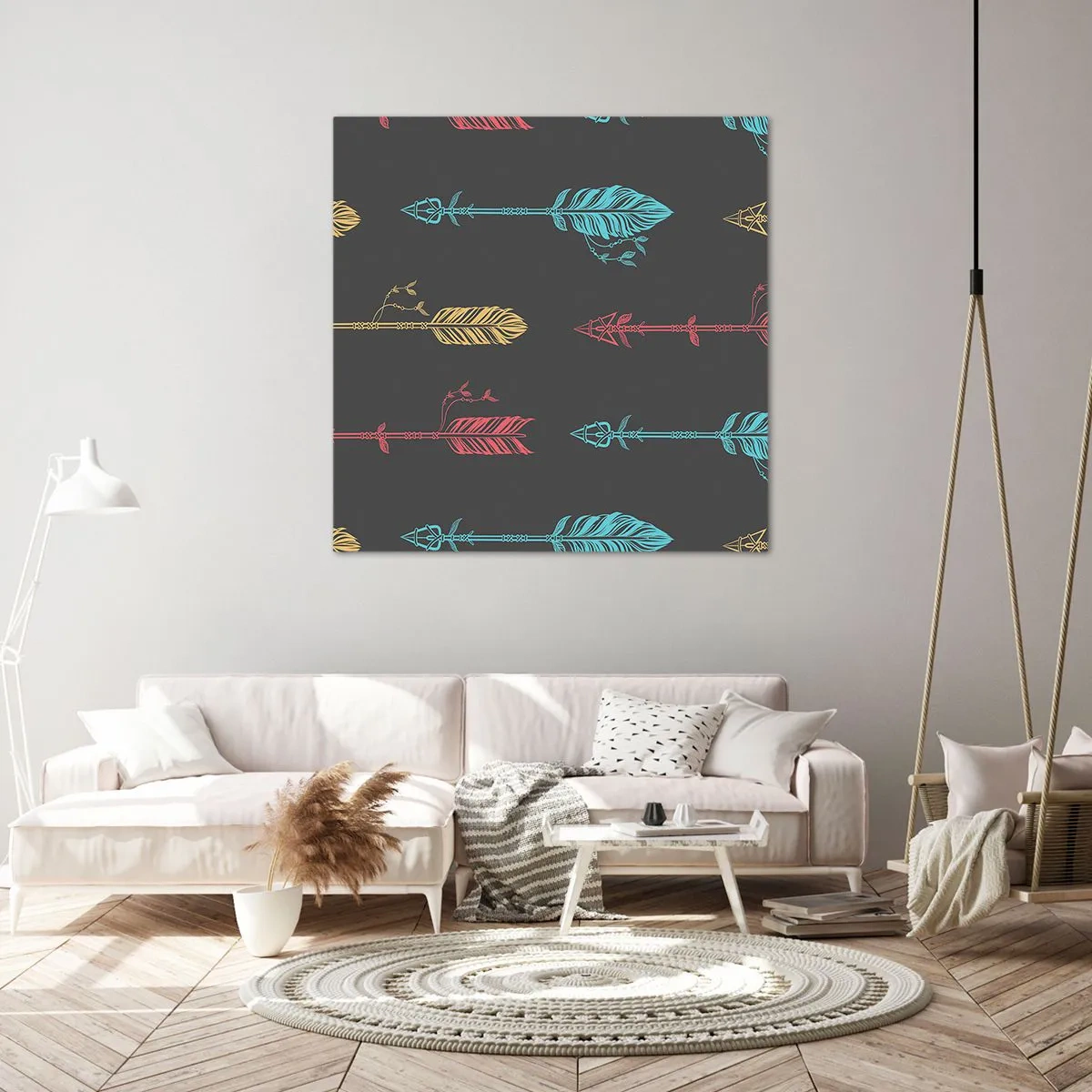 Canvastavla - Bild på duk - I ordning - 70x70 cm