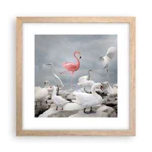 Affisch i ram av ljusek - Hur har jag hamnat här? - 30x30 cm