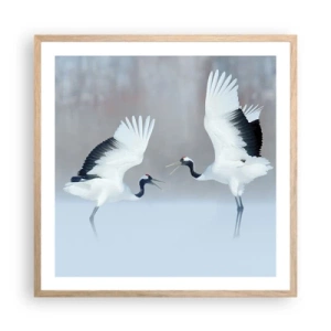 Affisch i ram av ljusek - Dansen i dimman - 60x60 cm