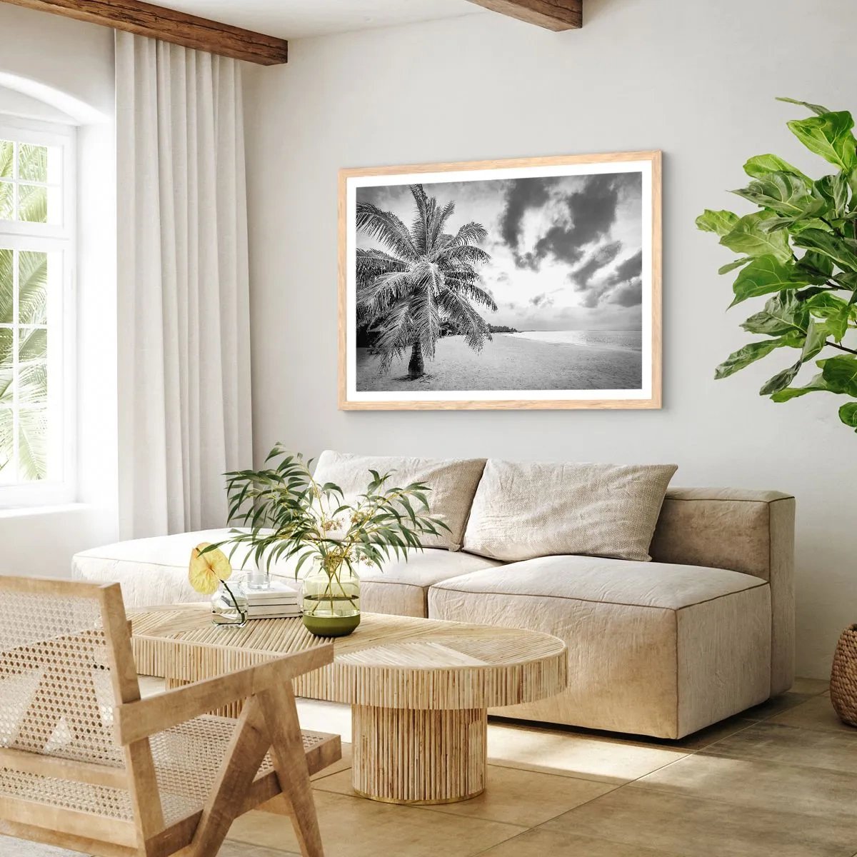 Affisch i ram av ljusek - När du längtar efter ensamheten... - 91x61 cm