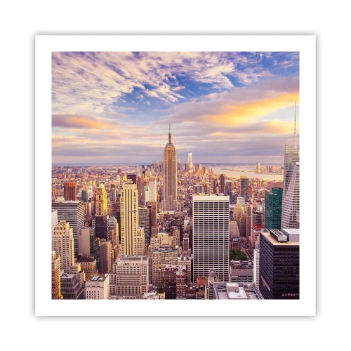 Affisch - Nå ut till molnen - 60x60 cm