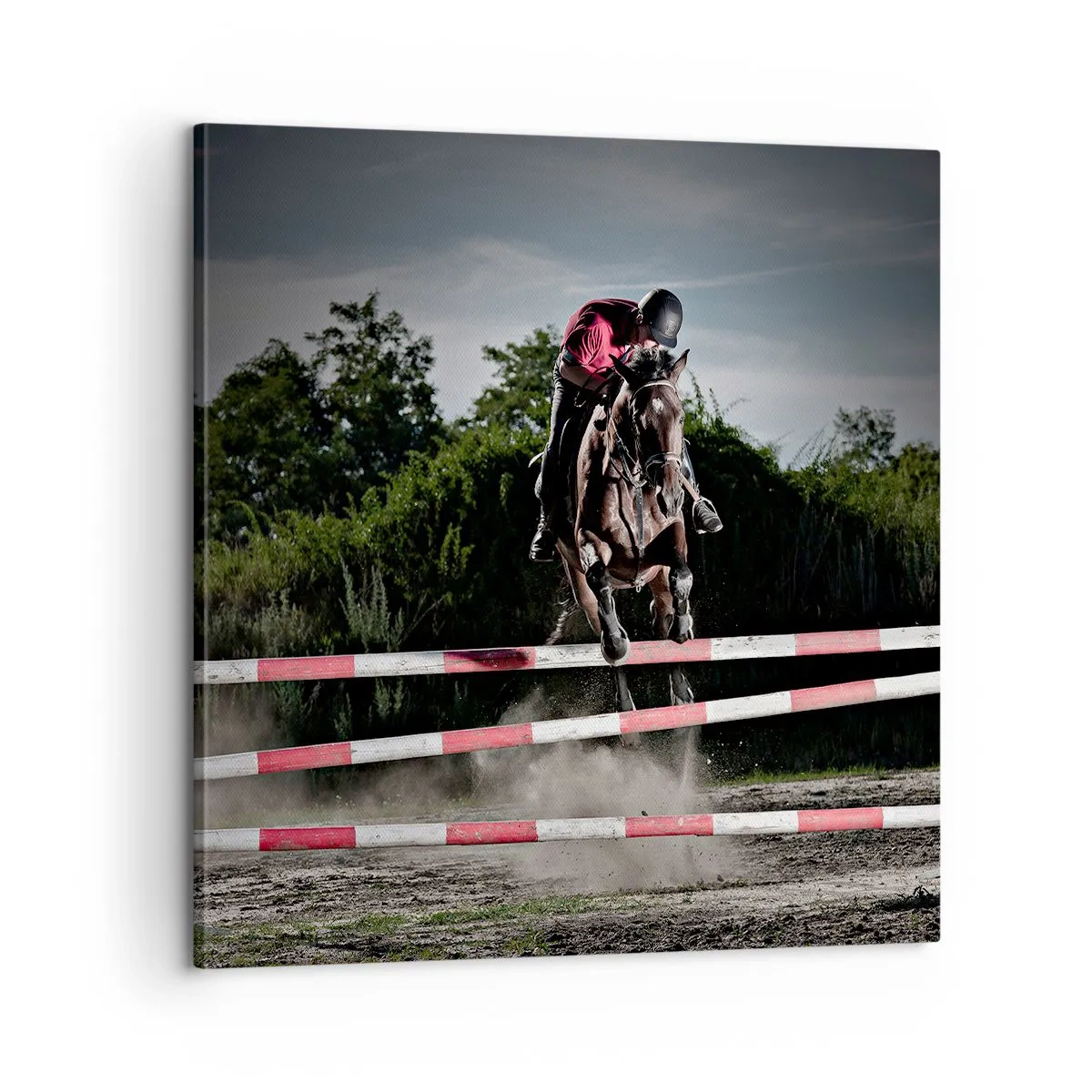 Canvastavla - Bild på duk - Tillsammans mot seger - 60x60 cm