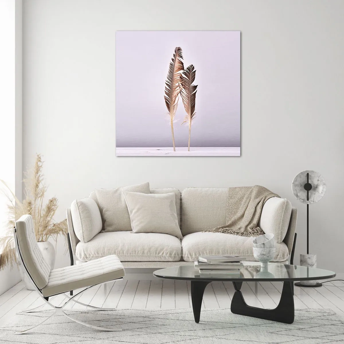 Glastavla - Bild på glas - Mot intet - 60x60 cm