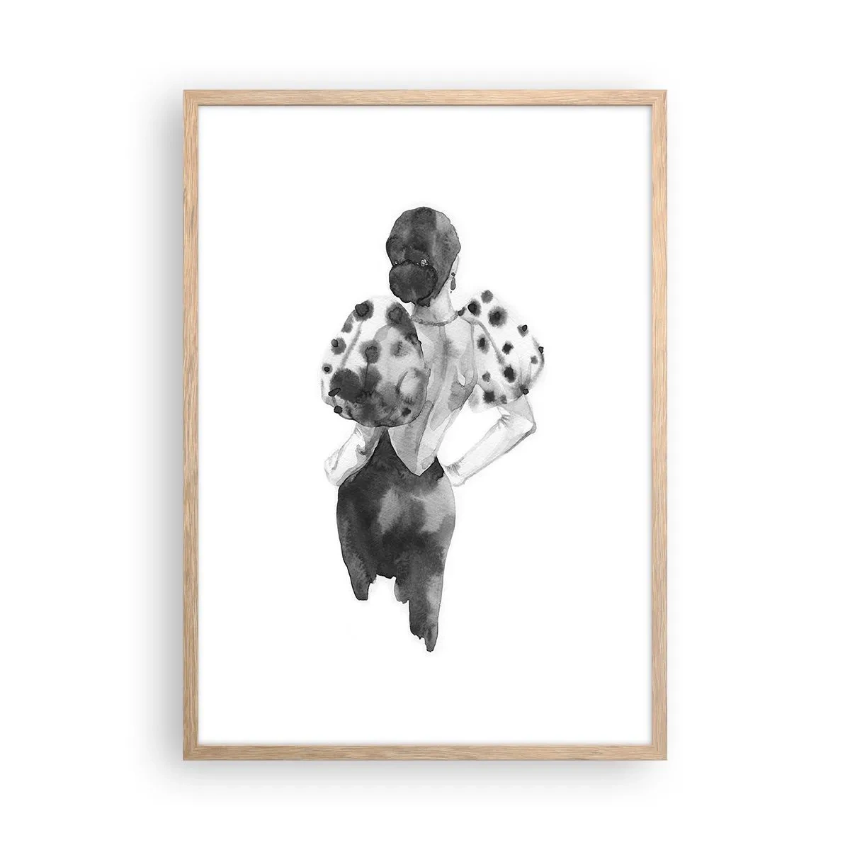 Affisch i ram av ljusek - Hon passerade nära mig - 50x70 cm