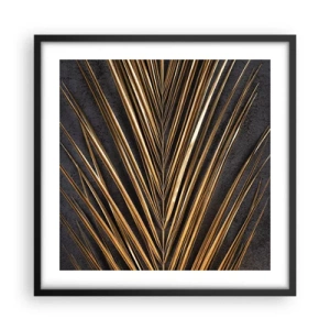 Affisch i svart ram - Tropikens guld - 50x50 cm