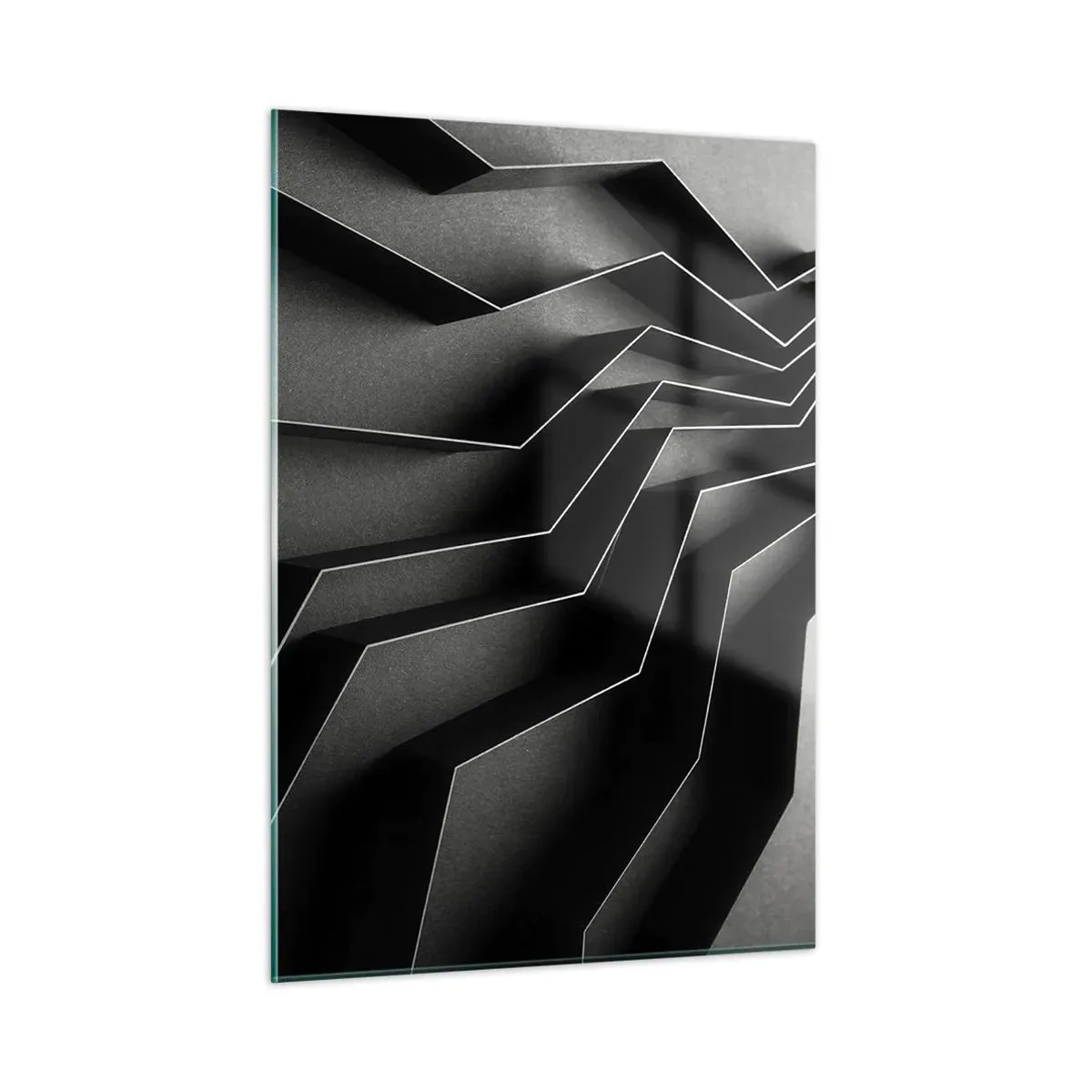 Glastavla - Bild på glas - Rumslig ordning - 50x70 cm