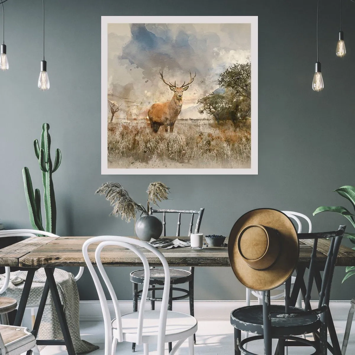 Affisch - Värdighet - styrka - dignitet - 50x50 cm