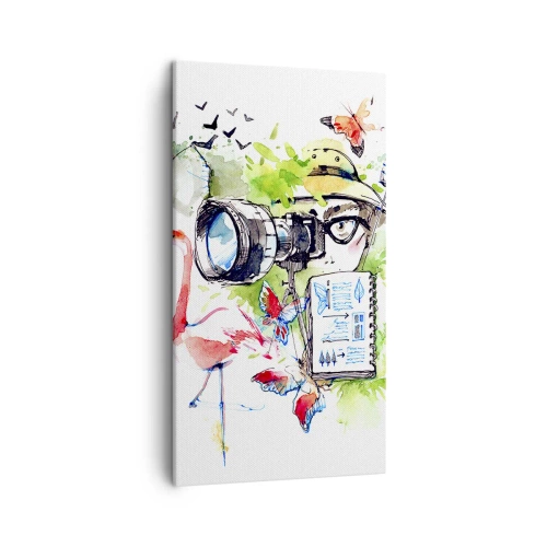 Canvastavla - Bild på duk - I resenärens objektiv - 45x80 cm