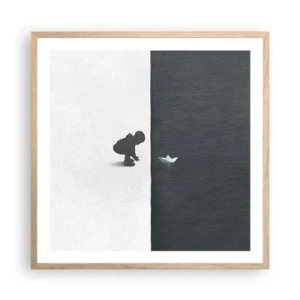 Affisch i ram av ljusek - En stor expedition - 60x60 cm
