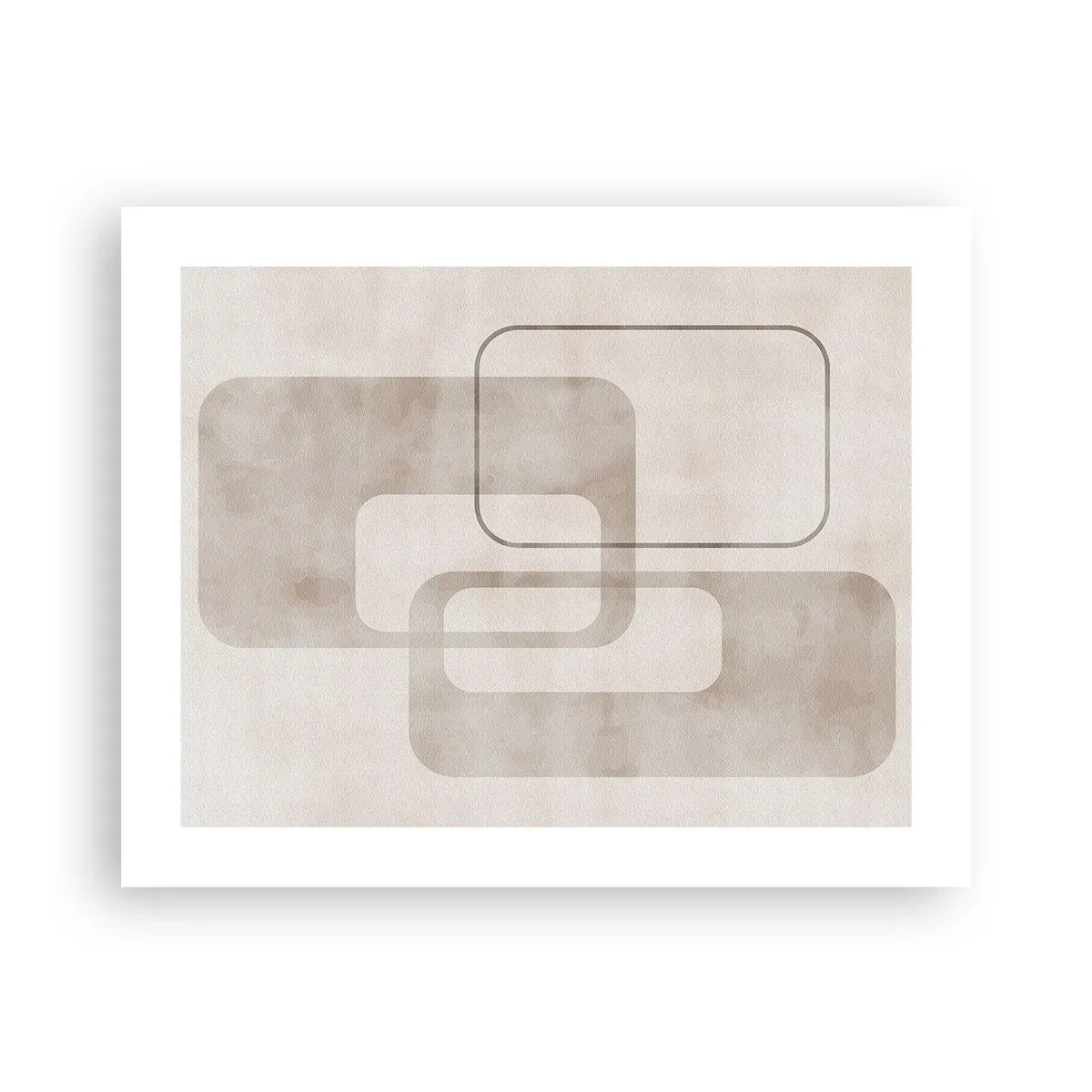 Affisch - Geometrisk fug - 50x40 cm