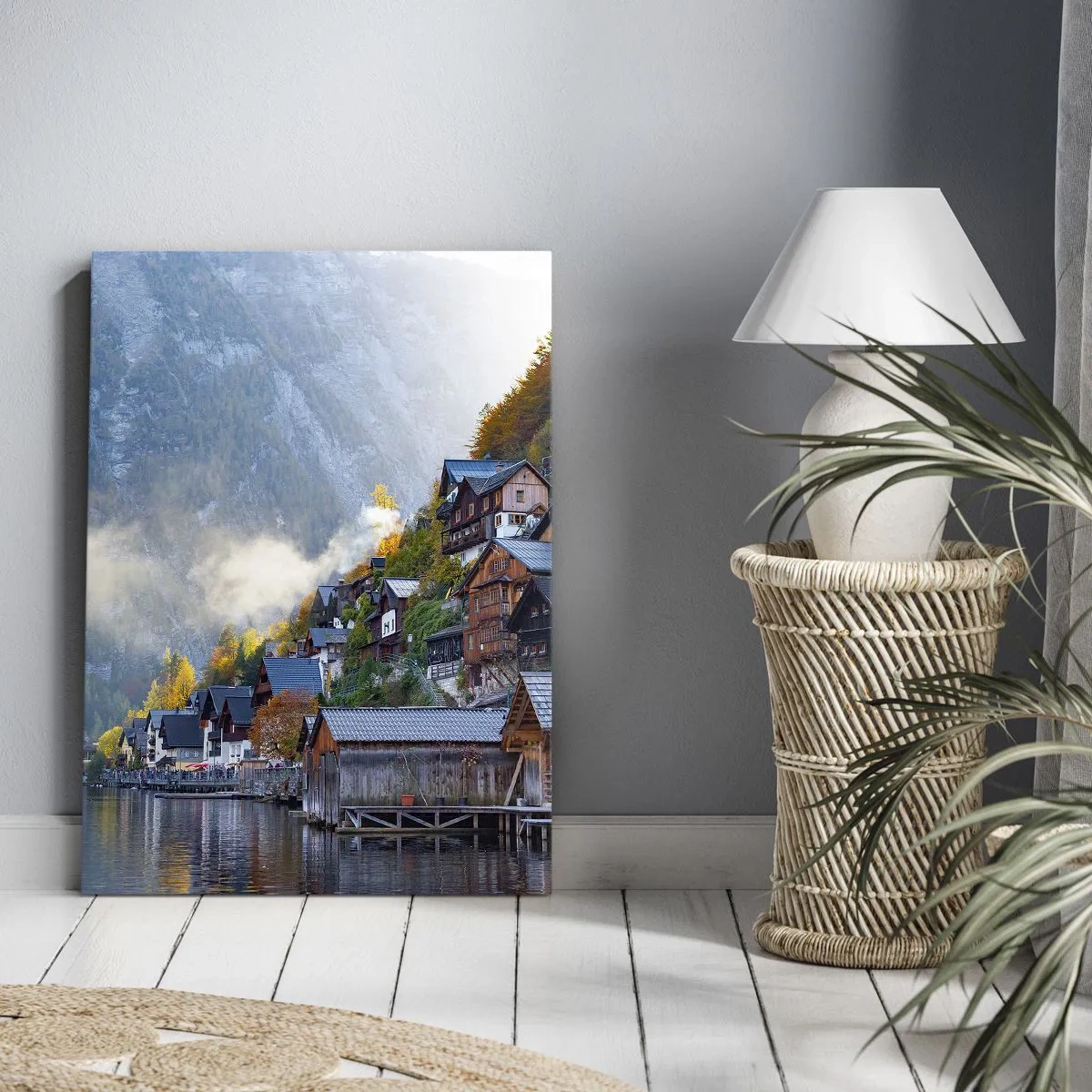 Canvastavla - Bild på duk - Alpina klimat - 80x120 cm