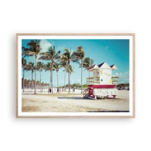 Affisch i ram av ljusek - En vacker dag framför dig - 100x70 cm