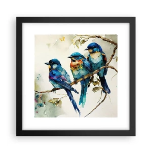 Affisch i svart ram - Sur? - 30x30 cm