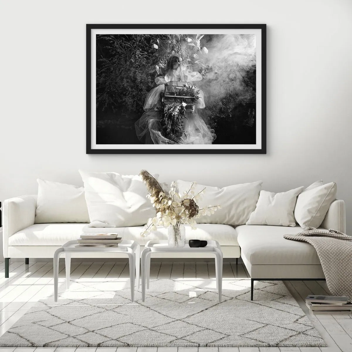 Affisch i svart ram - Bara Moder - Natur - 70x50 cm
